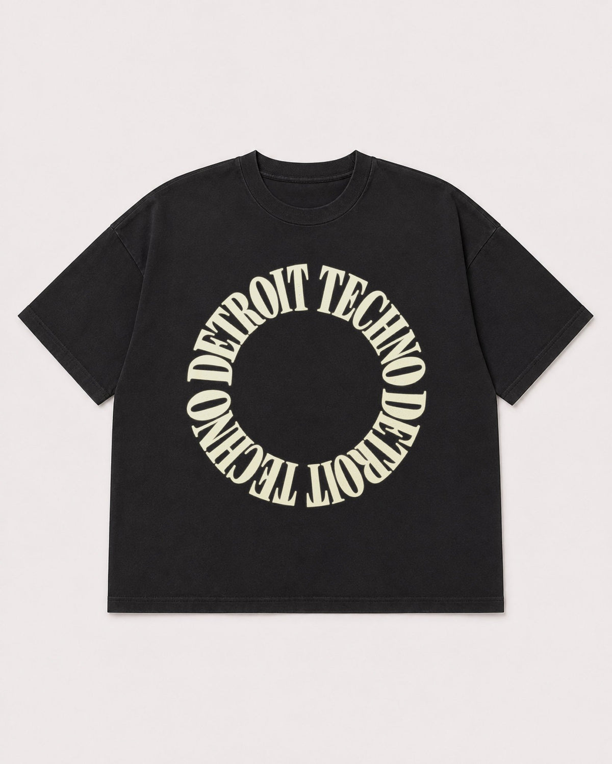 Mockup Boxy Heavyweight Tee Black product