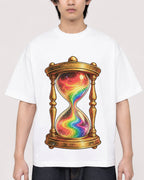 Mockup Boxy Heavyweight Tee White male close-up 11