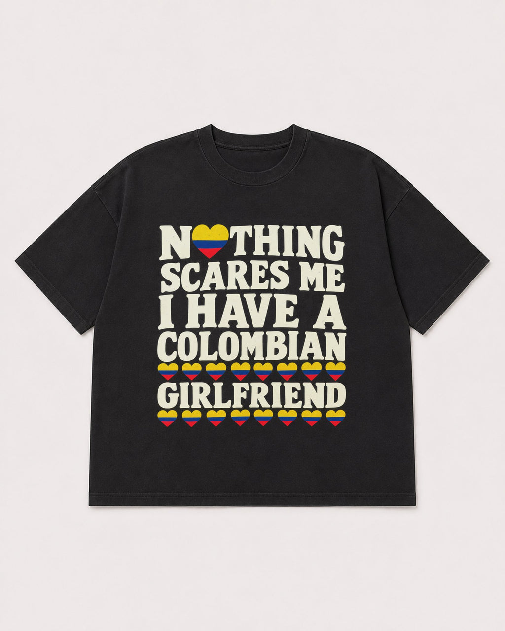 Mockup Boxy Heavyweight Tee Black product