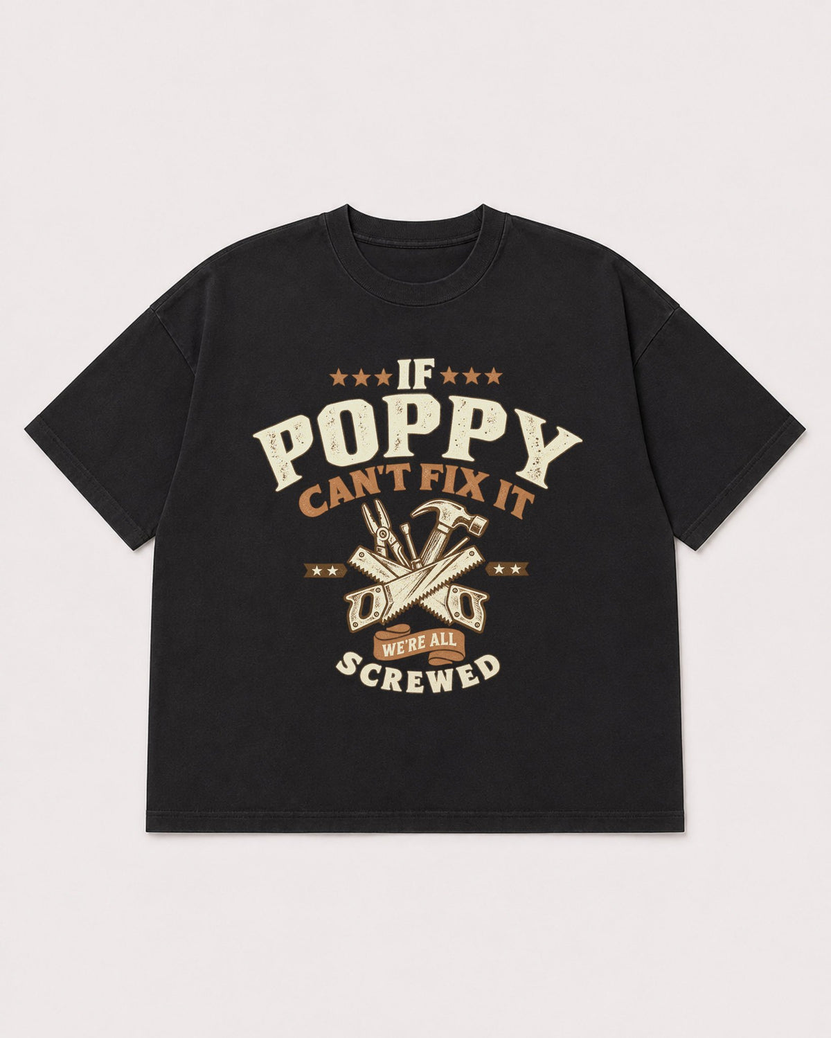Mockup Boxy Heavyweight Tee Black product