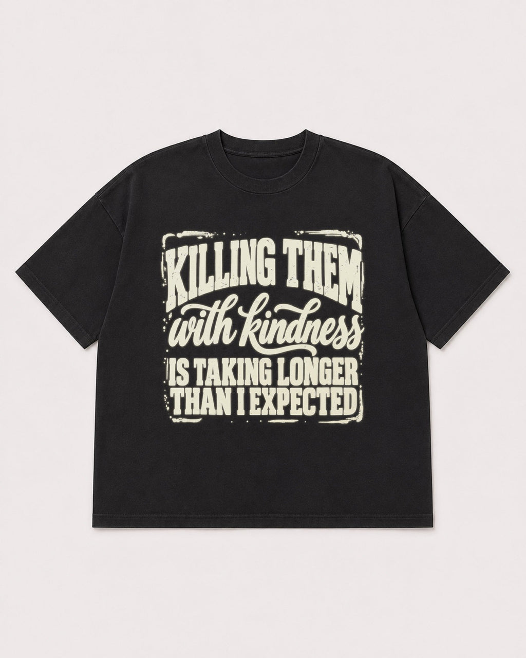 Mockup Boxy Heavyweight Tee Black product