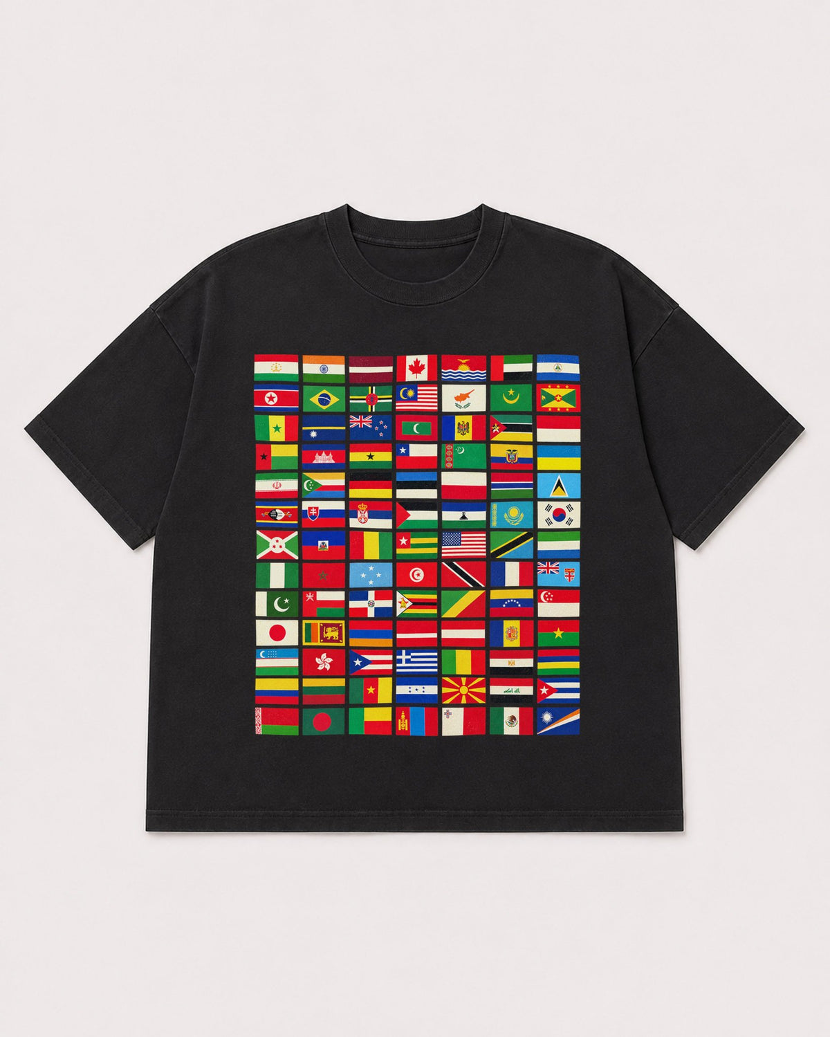 Mockup Boxy Heavyweight Tee Black product