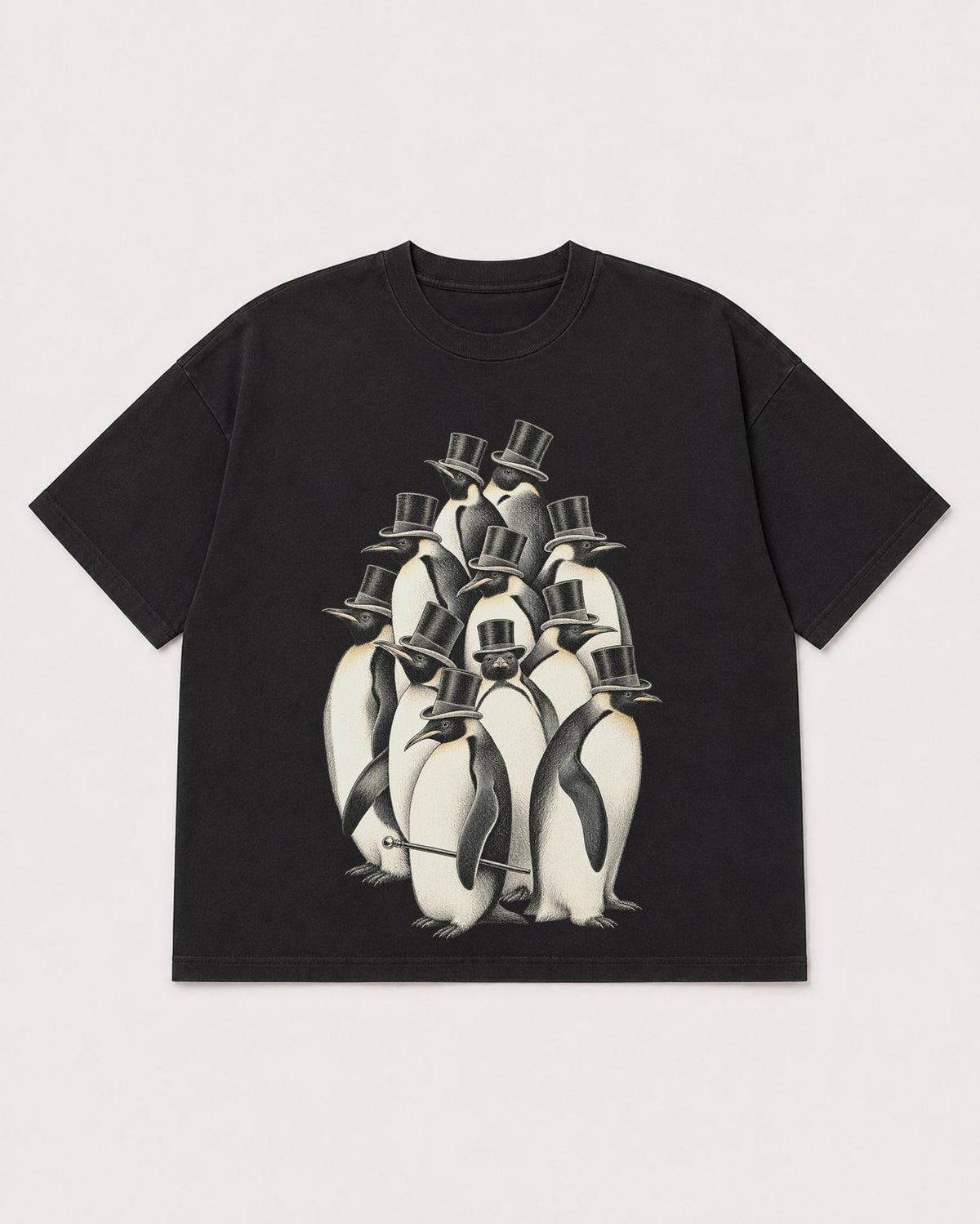 Mockup Boxy Heavyweight Tee Black product