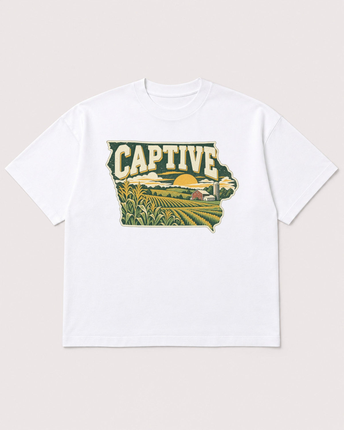 Mockup Boxy Heavyweight Tee White product