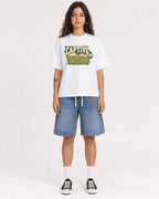 Mockup Boxy Heavyweight Tee White female full-body 06