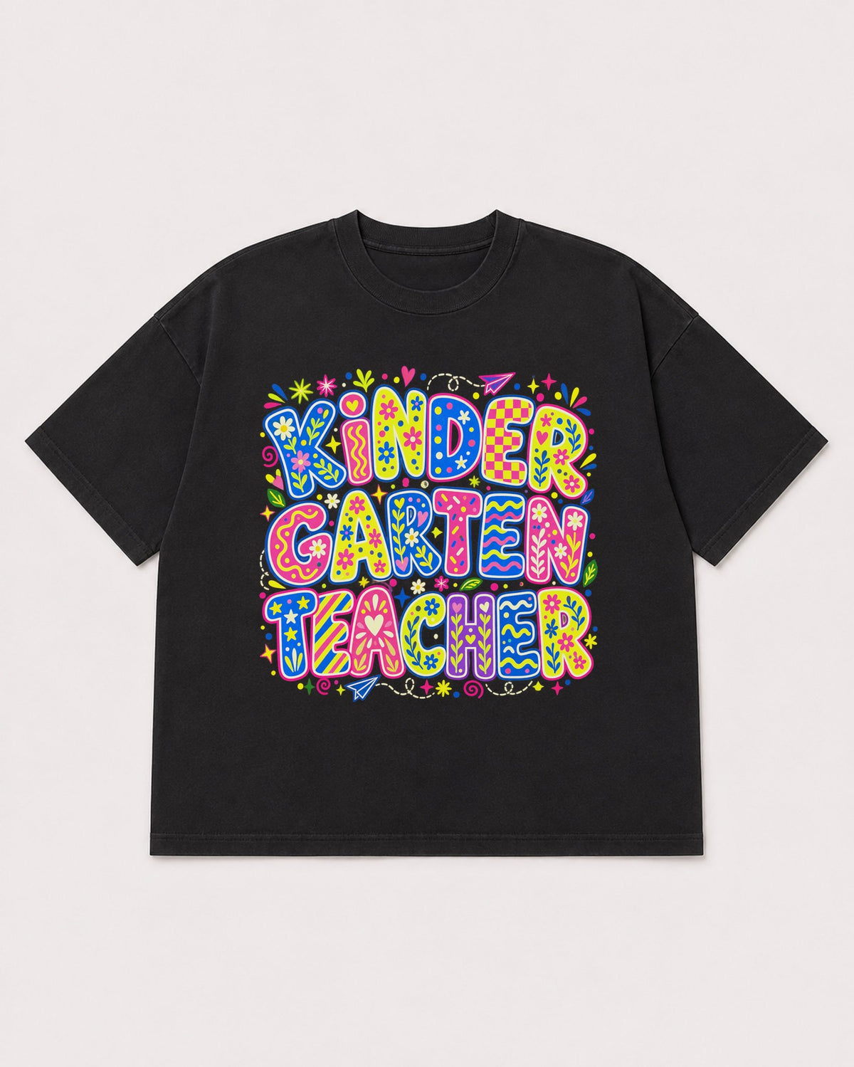 Mockup Boxy Heavyweight Tee Black product