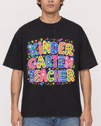 Mockup Boxy Heavyweight Tee Black male close-up 06