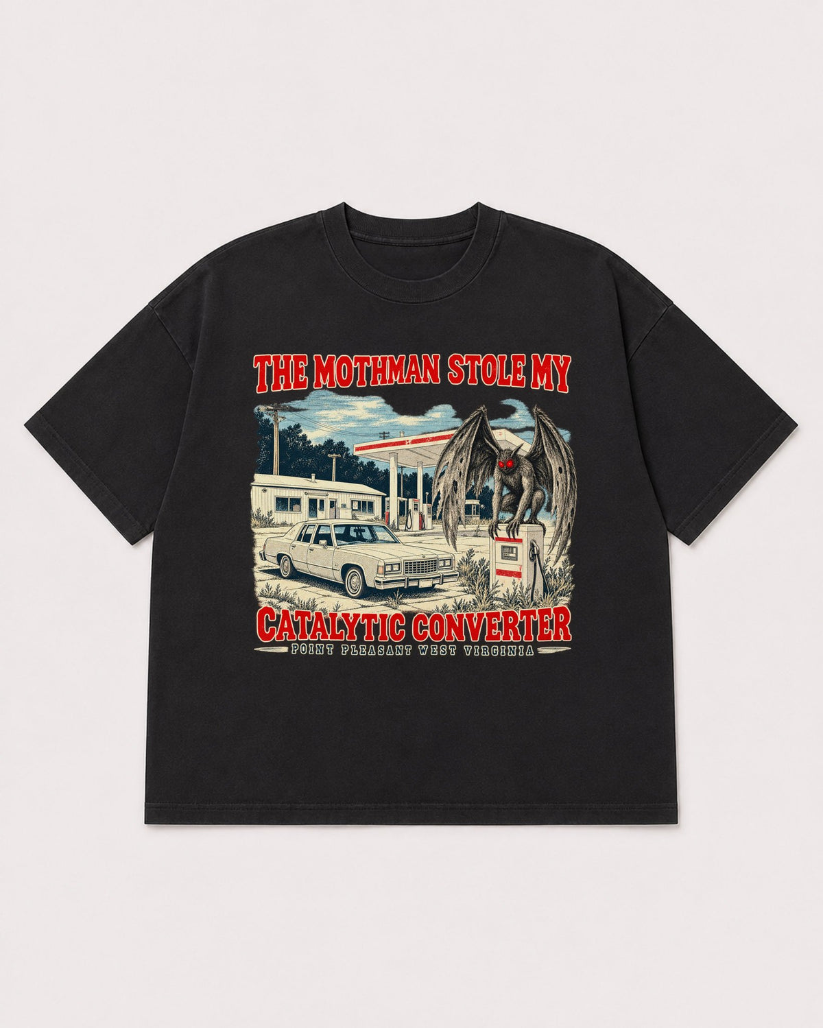 Mockup Boxy Heavyweight Tee Black product