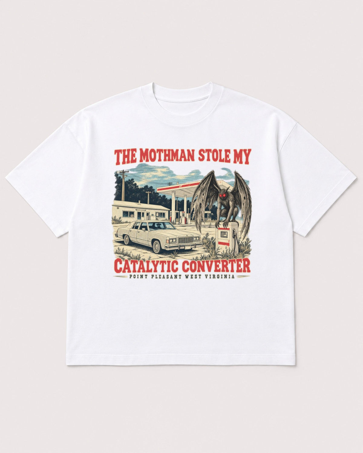 Mockup Boxy Heavyweight Tee White product
