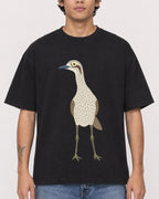 Mockup Boxy Heavyweight Tee Black male close-up 06