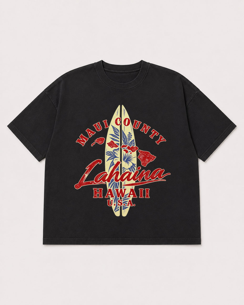 Mockup Boxy Heavyweight Tee Black product