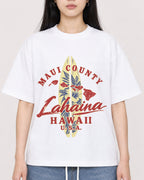 Mockup Boxy Heavyweight Tee White female close-up 01