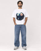 Mockup Boxy Heavyweight Tee White male full-body 17