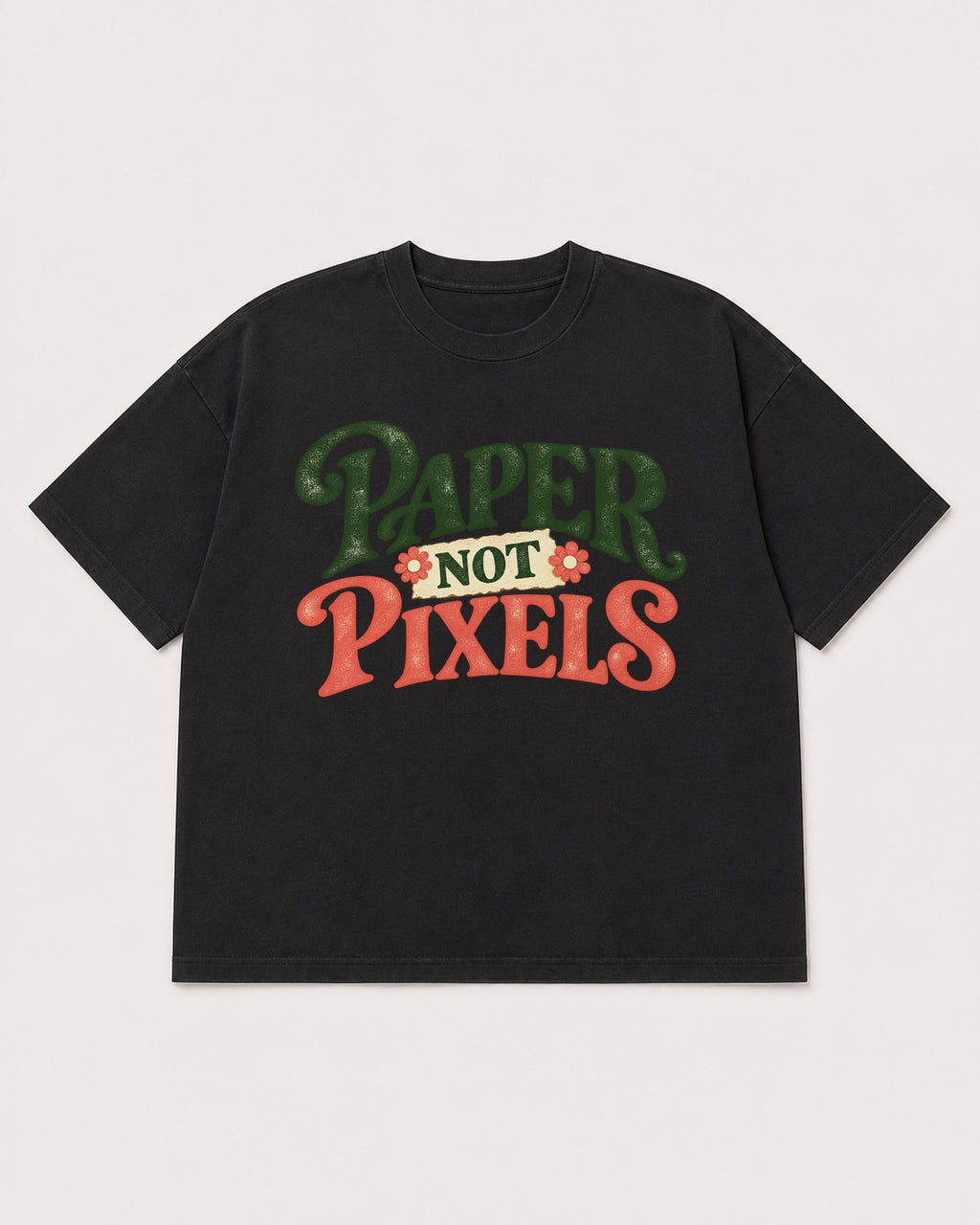Mockup Boxy Heavyweight Tee Black product
