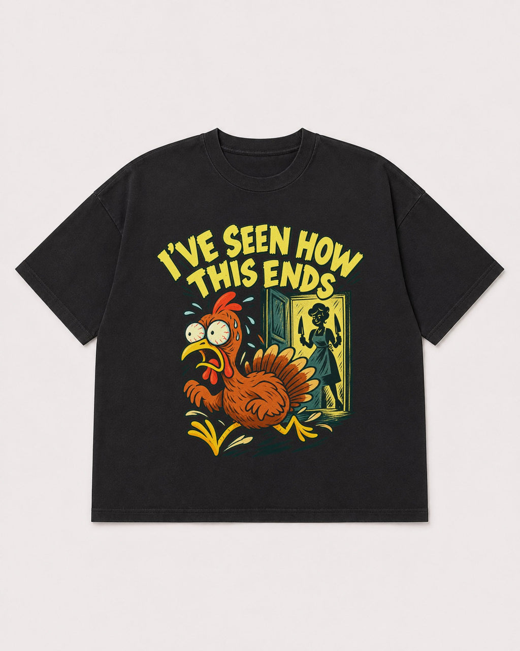 Mockup Boxy Heavyweight Tee Black product