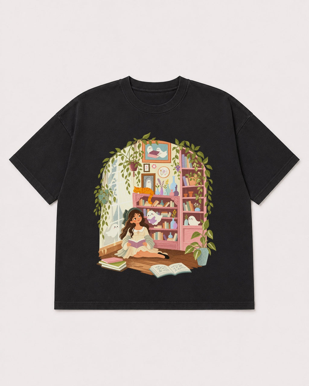 Mockup Boxy Heavyweight Tee Black product
