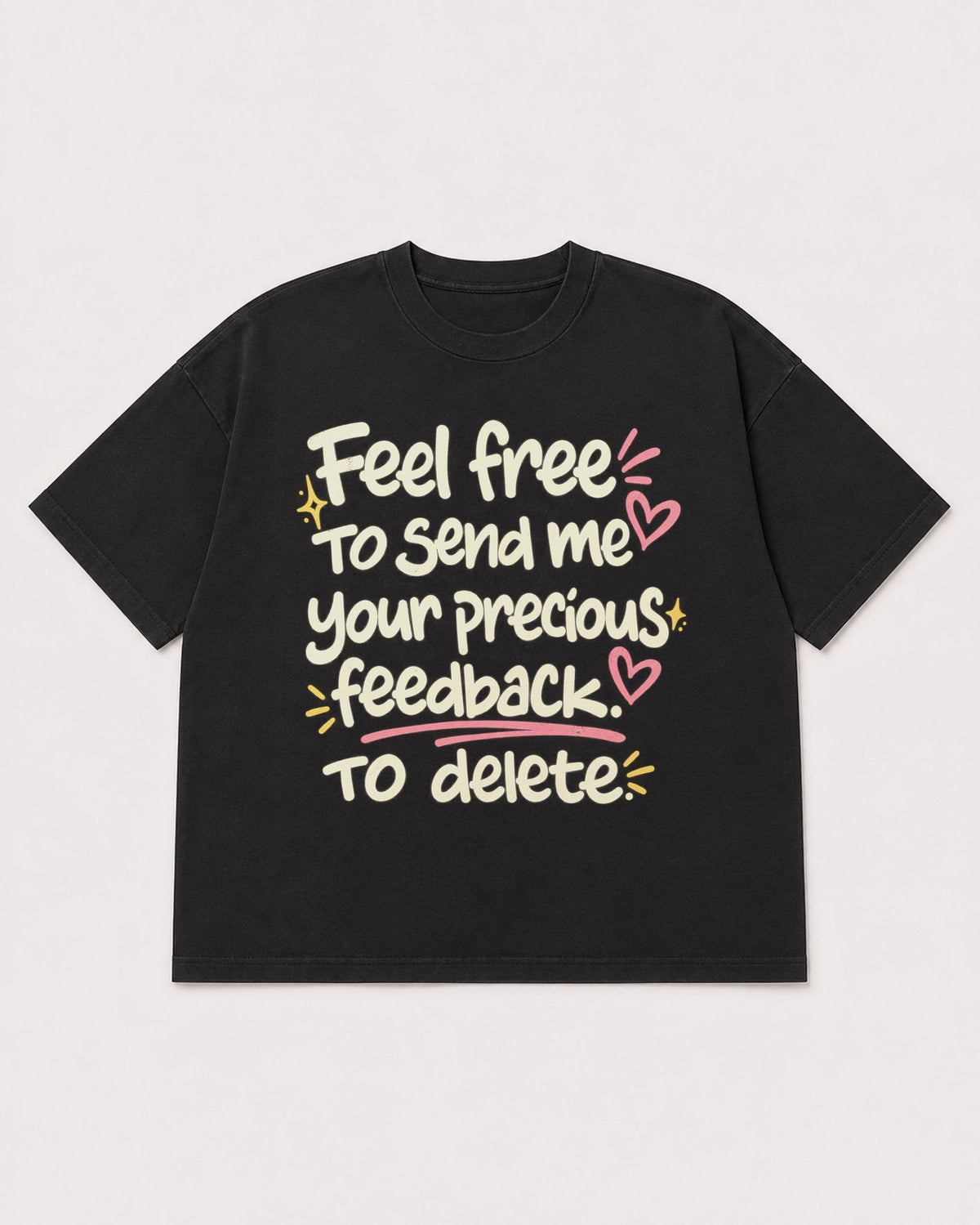 Mockup Boxy Heavyweight Tee Black product