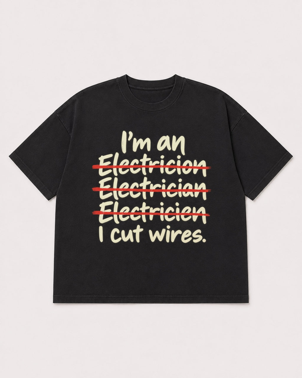 Mockup Boxy Heavyweight Tee Black product