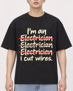 Mockup Boxy Heavyweight Tee Black male close-up 01