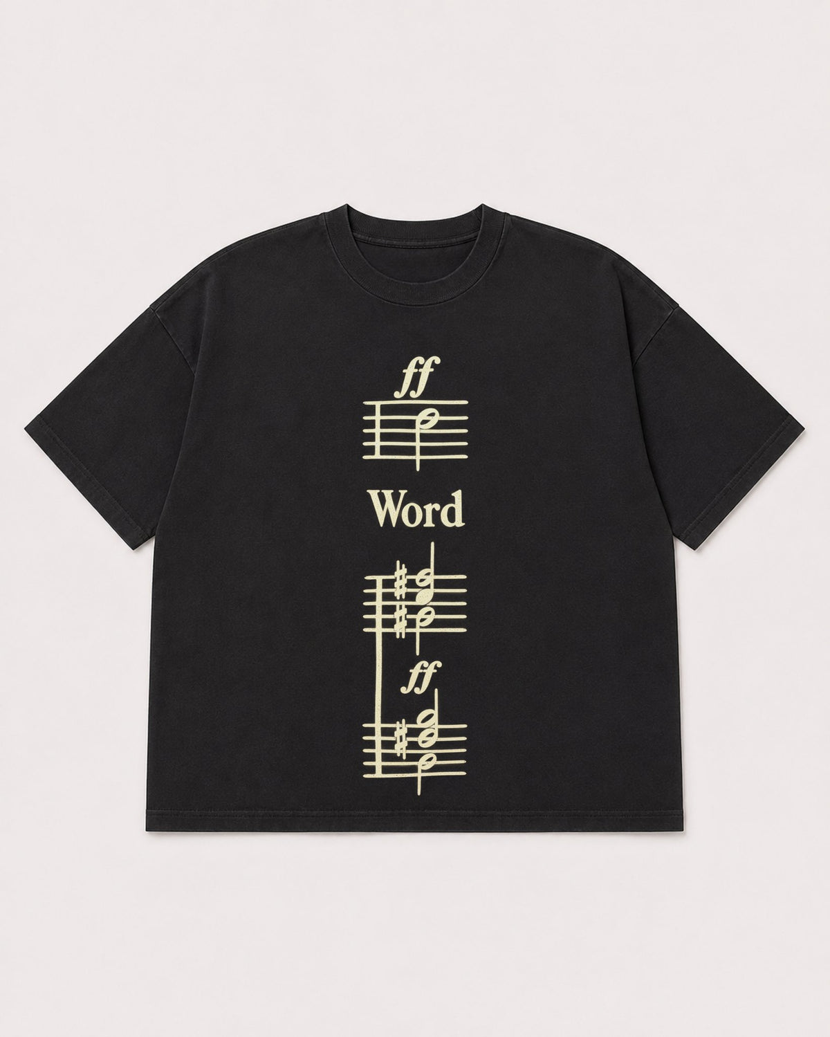 Mockup Boxy Heavyweight Tee Black product