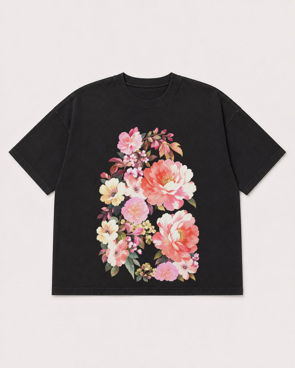 Mockup Boxy Heavyweight Tee Black product