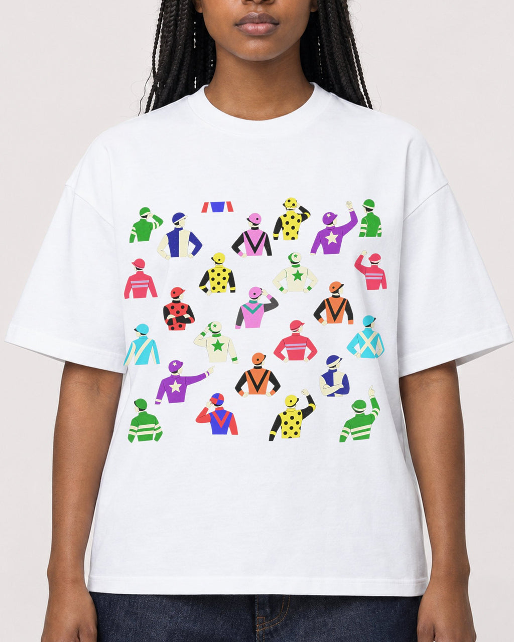 Mockup Boxy Heavyweight Tee White female close-up 04
