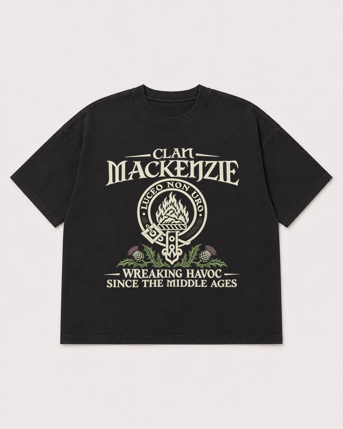 Mockup Boxy Heavyweight Tee Black product