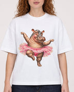 Mockup Boxy Heavyweight Tee White female close-up 09