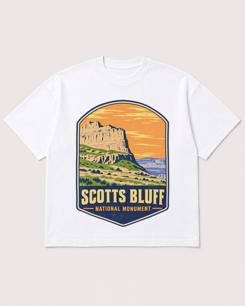 Mockup Boxy Heavyweight Tee White product
