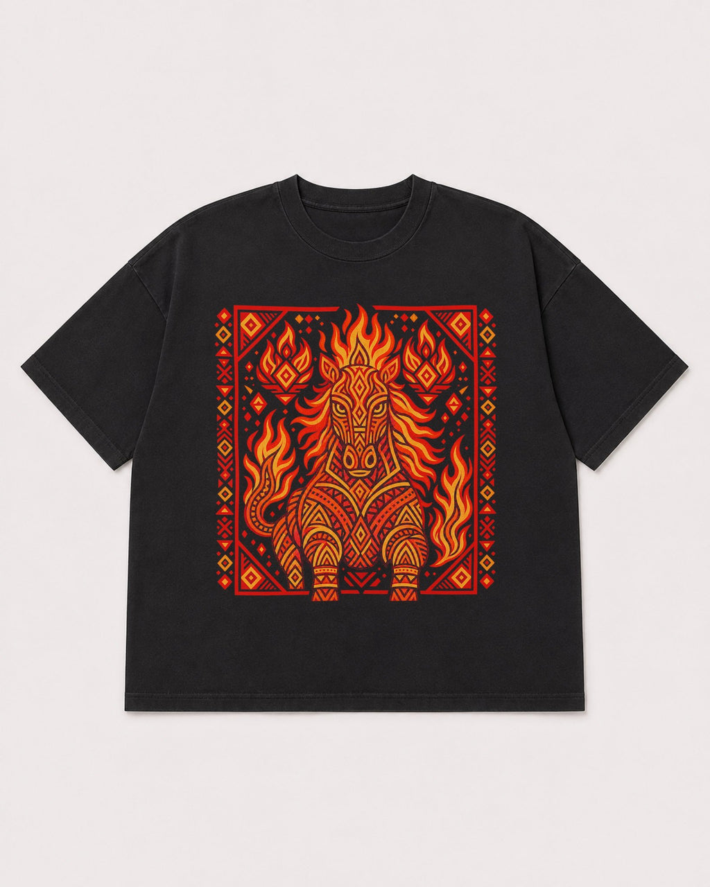 Mockup Boxy Heavyweight Tee Black product