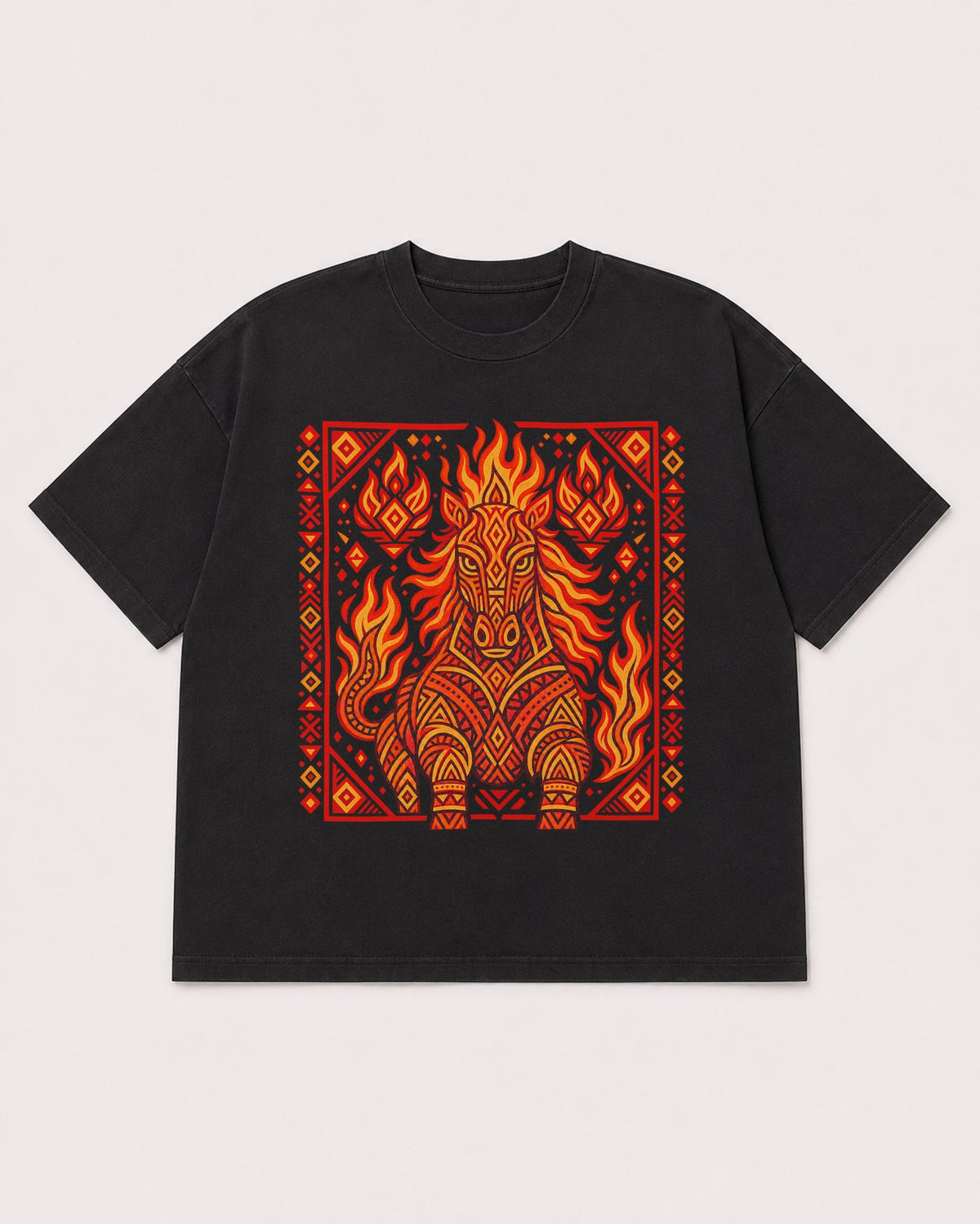 Mockup Boxy Heavyweight Tee Black product