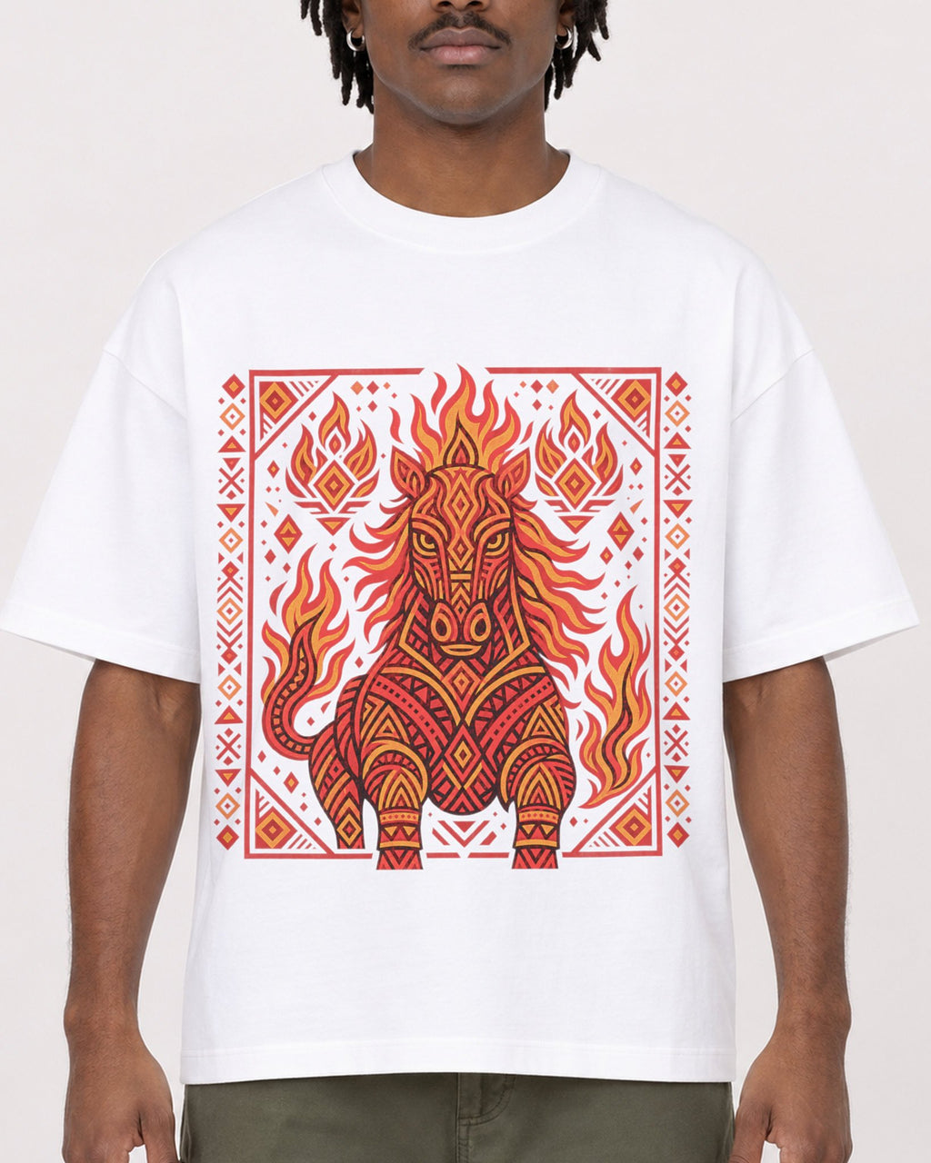 Mockup Boxy Heavyweight Tee White male close-up 04
