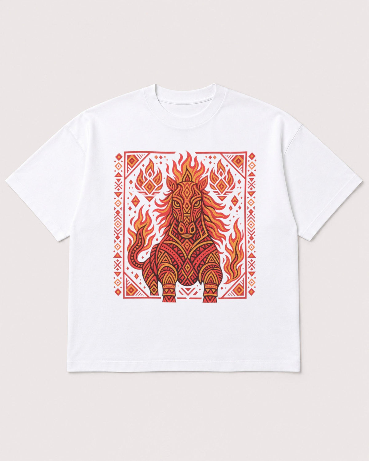 Mockup Boxy Heavyweight Tee White product