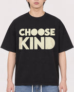 Mockup Boxy Heavyweight Tee Black male close-up 11
