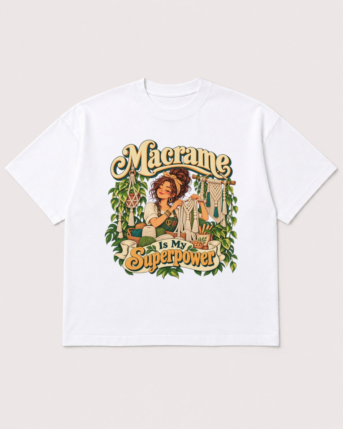 Mockup Boxy Heavyweight Tee White product