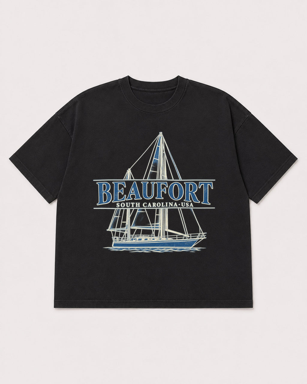 Mockup Boxy Heavyweight Tee Black product