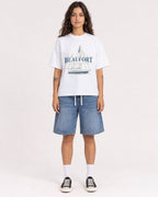 Mockup Boxy Heavyweight Tee White female full-body 06