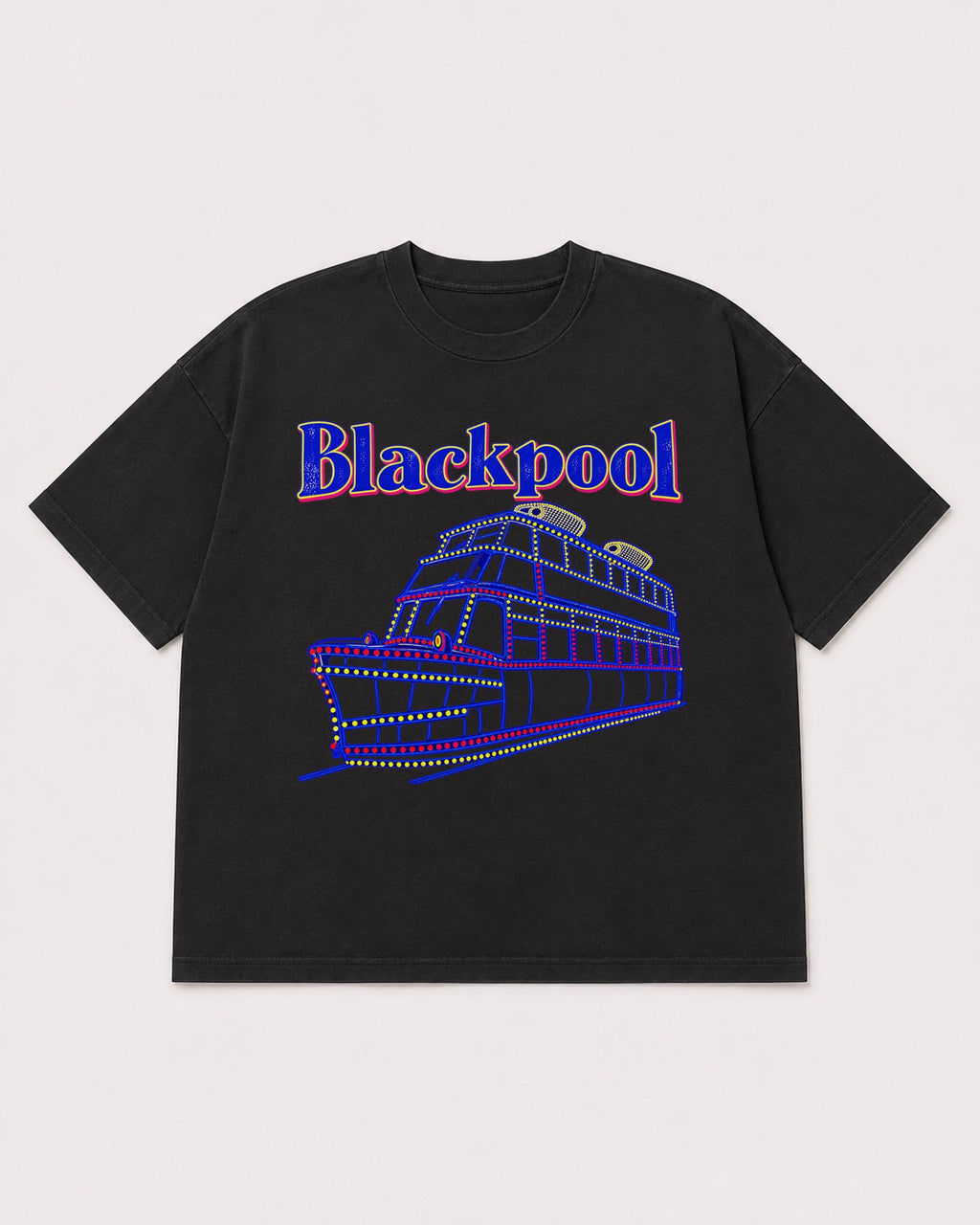 Mockup Boxy Heavyweight Tee Black product