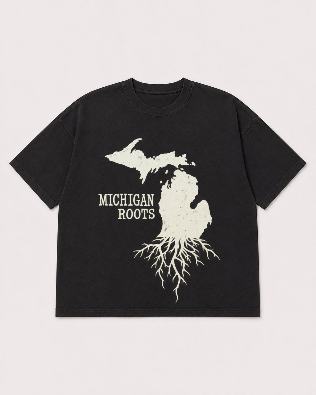 Mockup Boxy Heavyweight Tee Black product