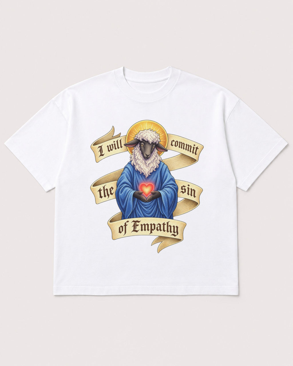 Mockup Boxy Heavyweight Tee White product