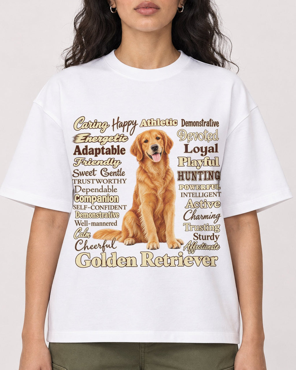 Mockup Boxy Heavyweight Tee White female close-up 07