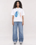 Mockup Boxy Heavyweight Tee White female full-body 10