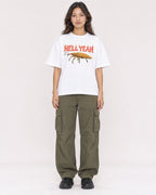 Mockup Boxy Heavyweight Tee White female full-body 02