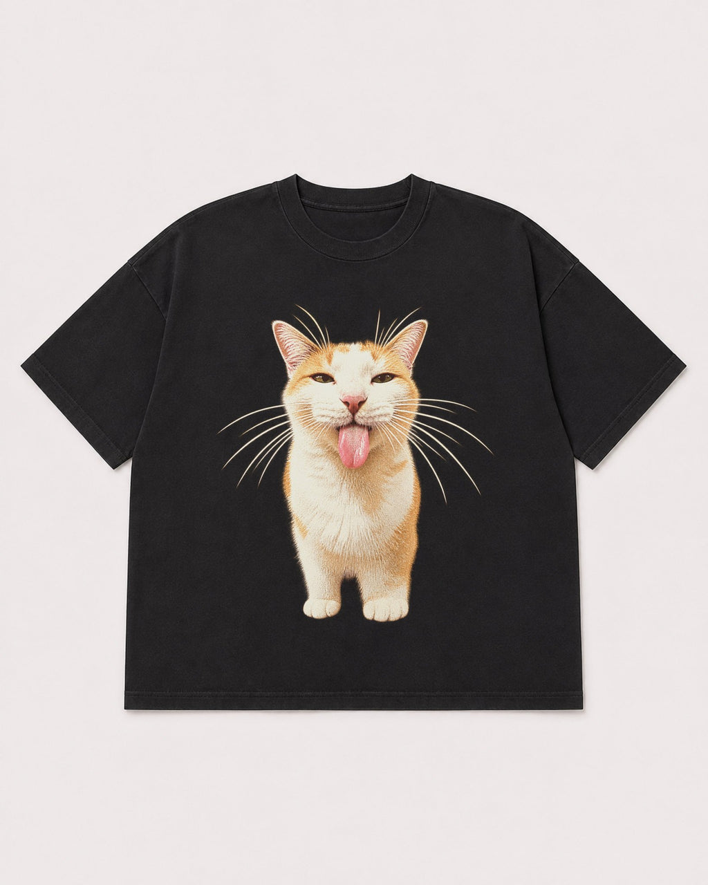 Mockup Boxy Heavyweight Tee Black product