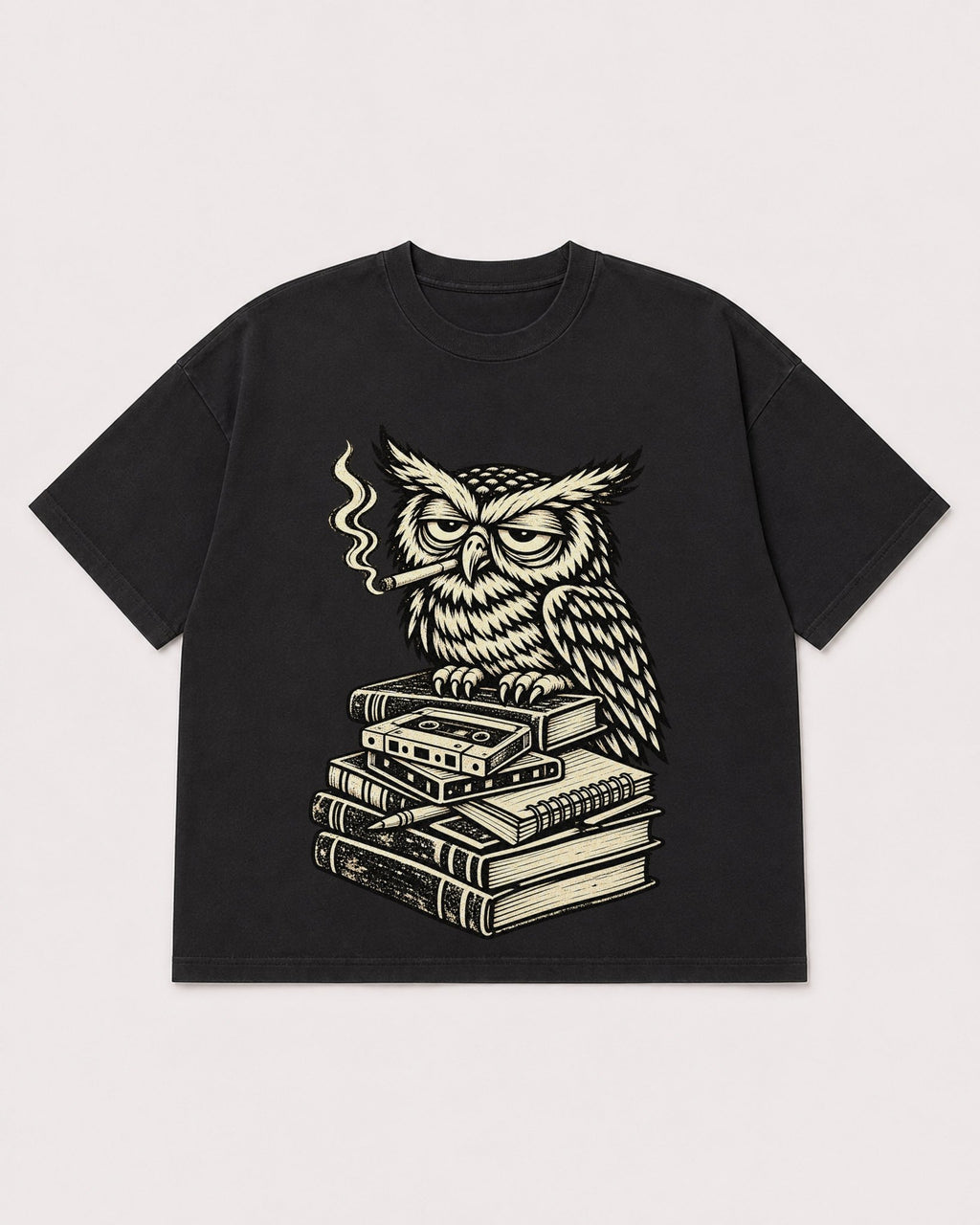 Mockup Boxy Heavyweight Tee Black product