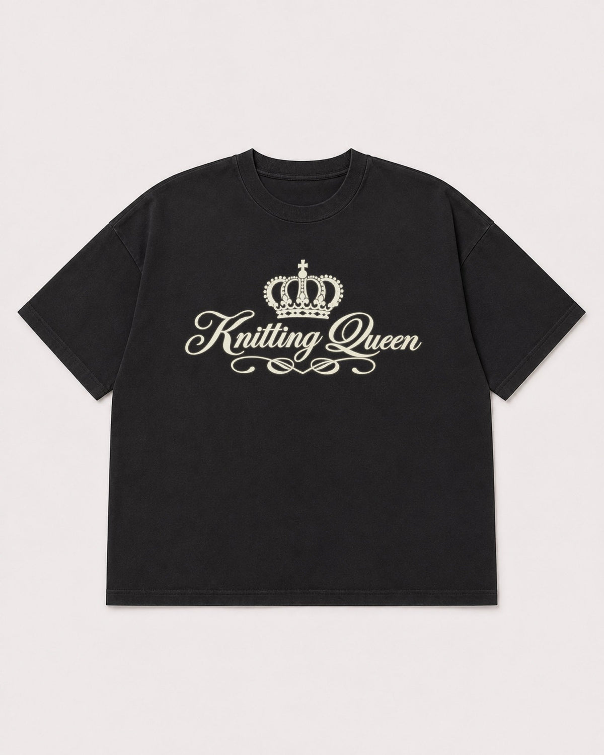 Mockup Boxy Heavyweight Tee Black product