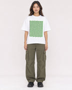 Mockup Boxy Heavyweight Tee White female full-body 02