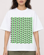 Mockup Boxy Heavyweight Tee White female close-up 02
