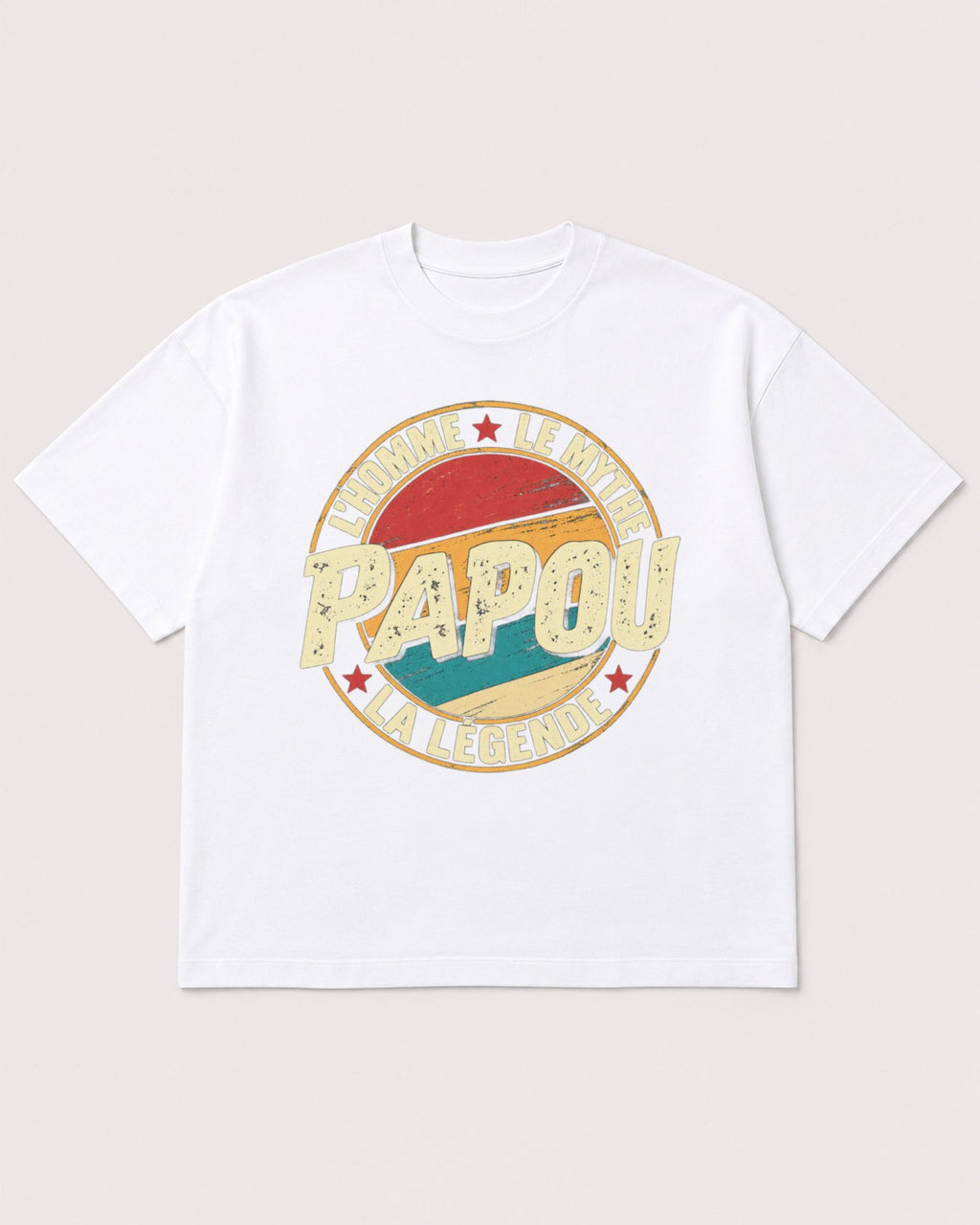 Mockup Boxy Heavyweight Tee White product