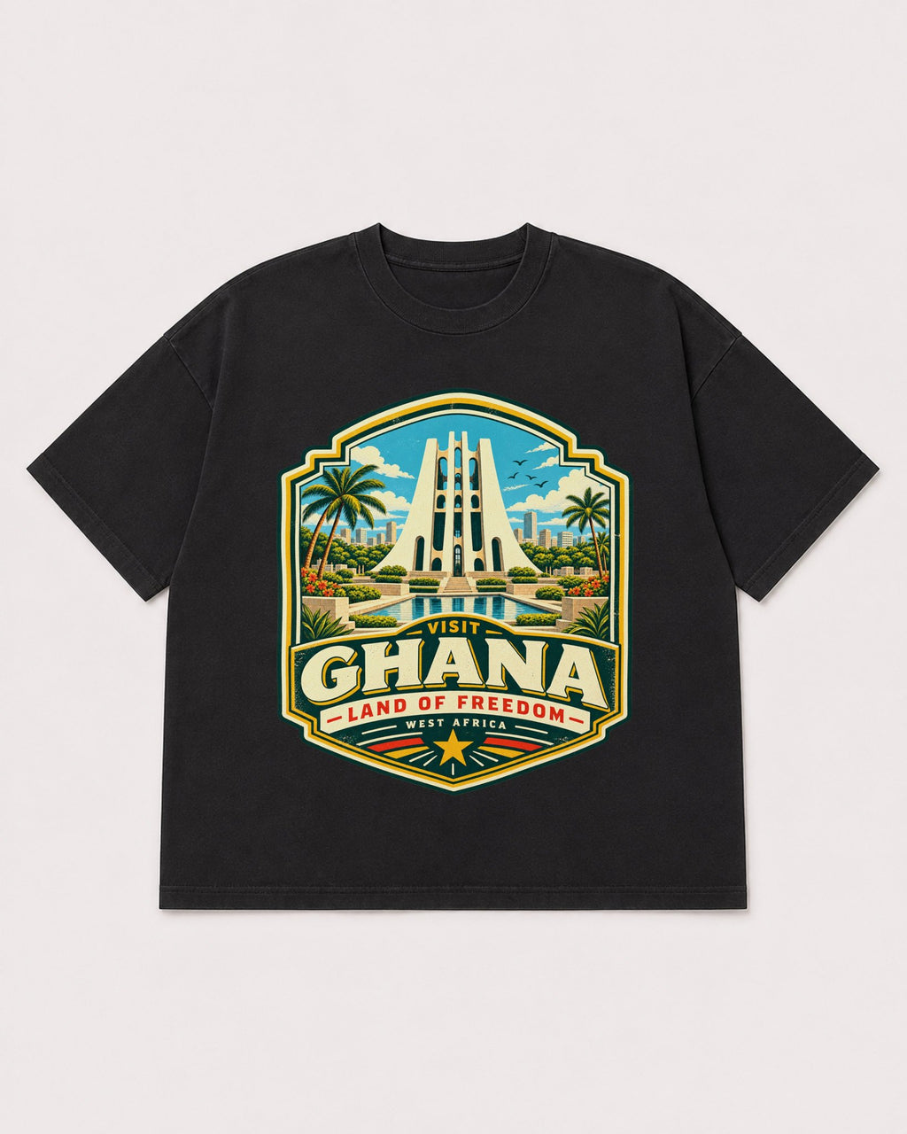 Mockup Boxy Heavyweight Tee Black product